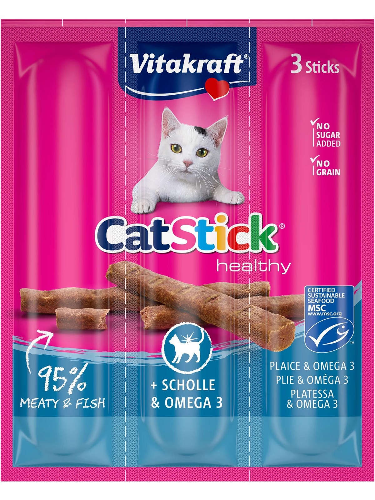 Vitakraft Cat Stick Scholle & Omega 3 18g