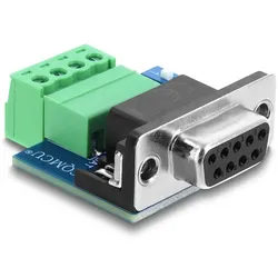 DELOCK D-Sub 9 Pin Bu > 4 Pin Terminalblock Adapter 120 Ohm