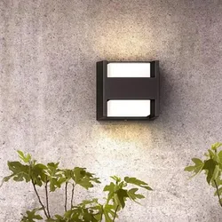 Quaderförmige LED Philips myGarden Außenwandleuchte Arbour in modernem Anthrazit