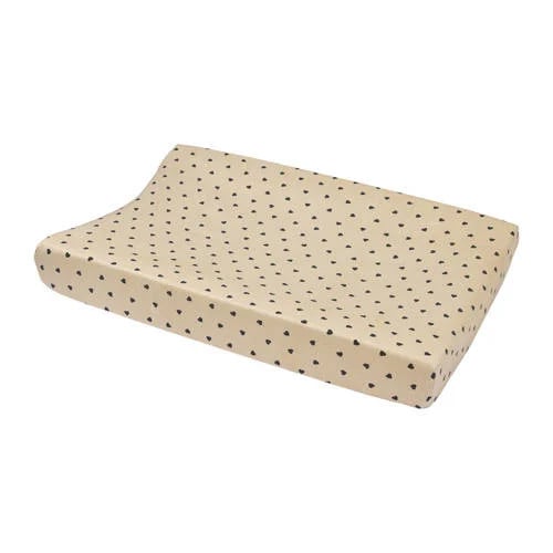 Meyco aankleedkussenhoes Sweet Heart beige/zwart