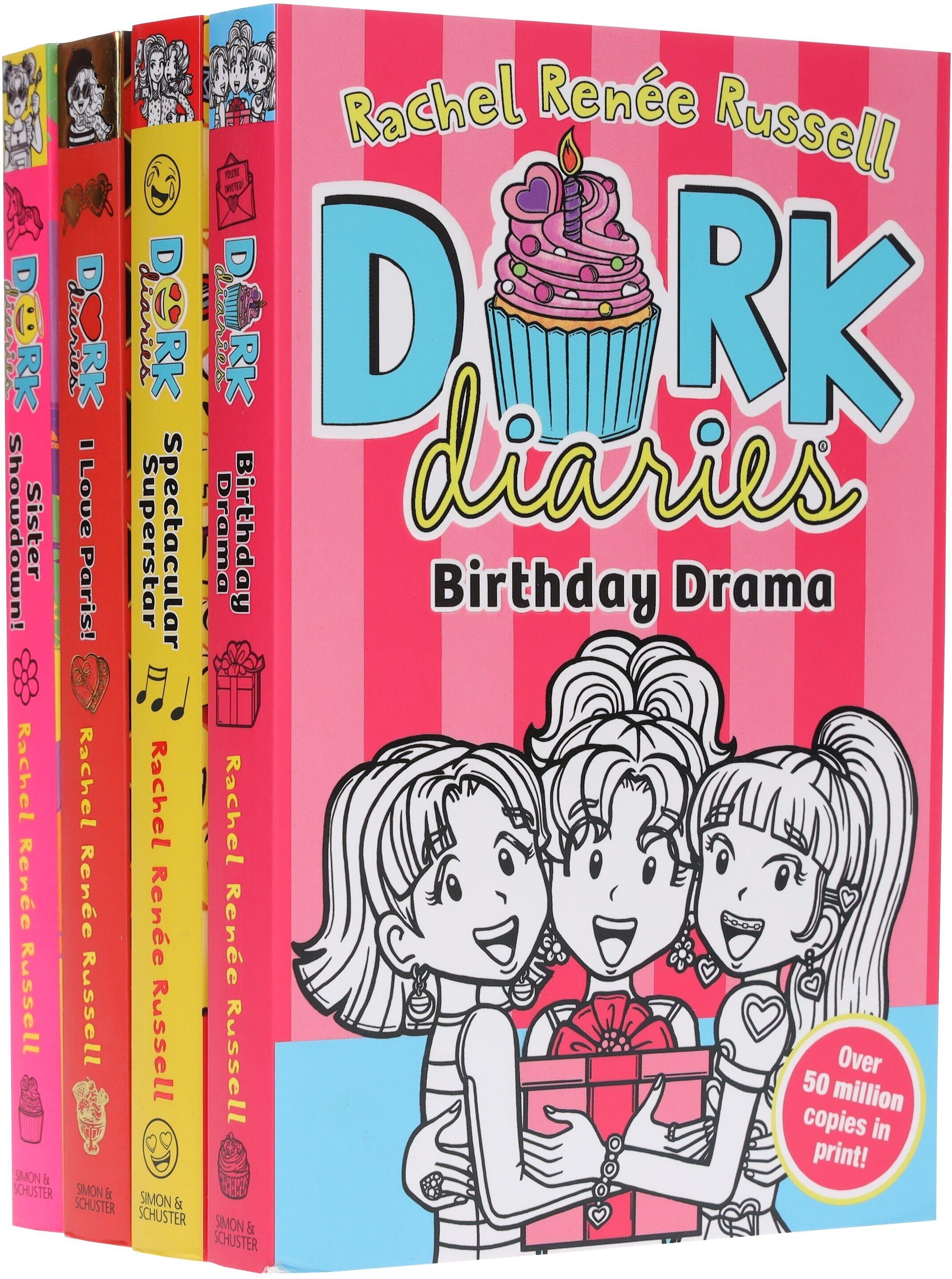 Dork Diaries Series (Vol. 13-16) By Rachel Renee Russell 4 Books Collection Set - Ages 9-11 - Paperback Simon & Schuster