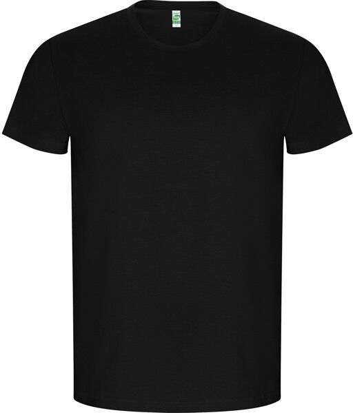 T-shirt en coton biologique personnalisable Golden noir 5/6