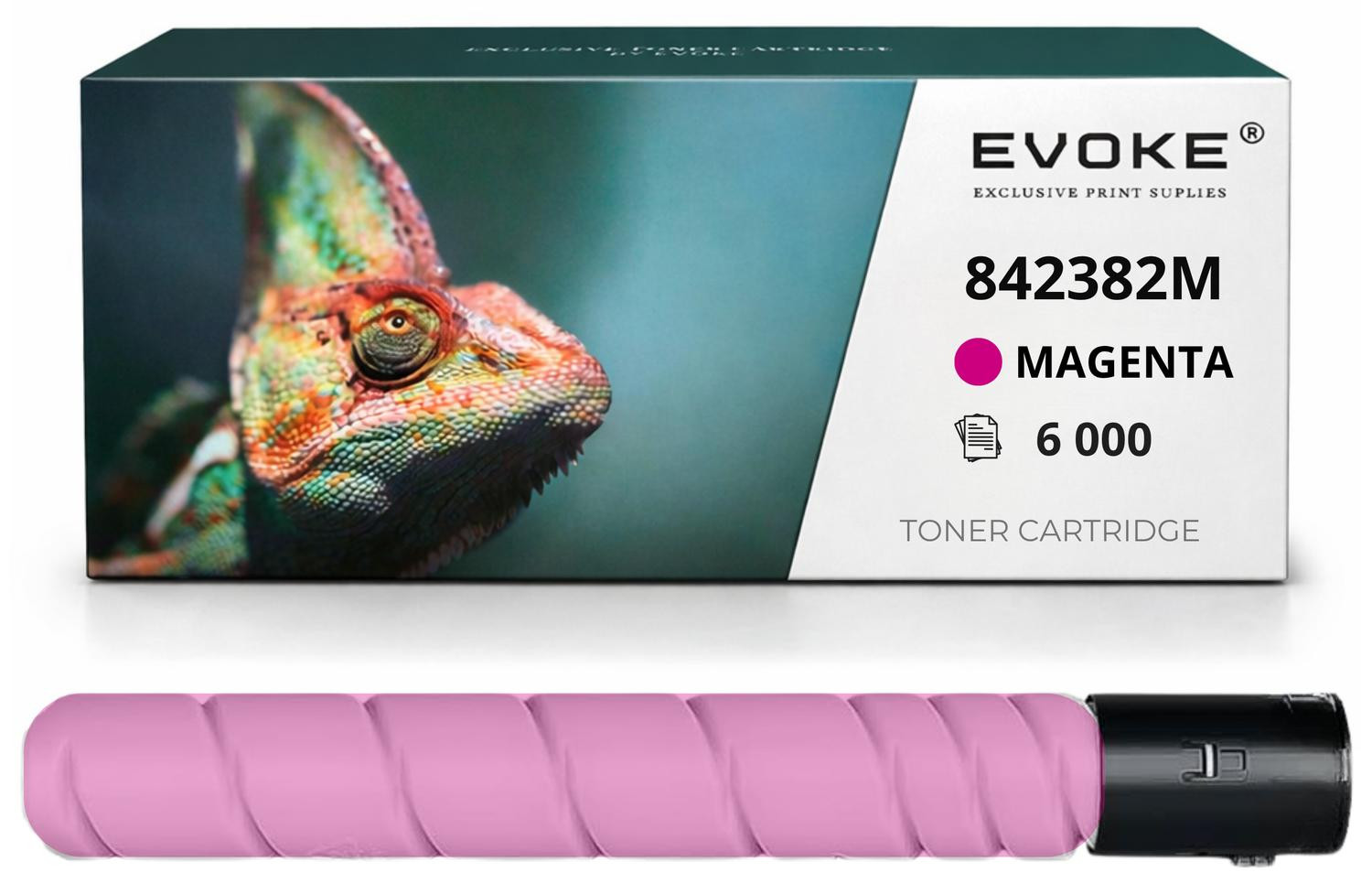 Evoke compatibele tonercartridge magenta voor Ricoh 842603 842384, 6.000 pagina's, compatibel met IMC300 en IMC300F