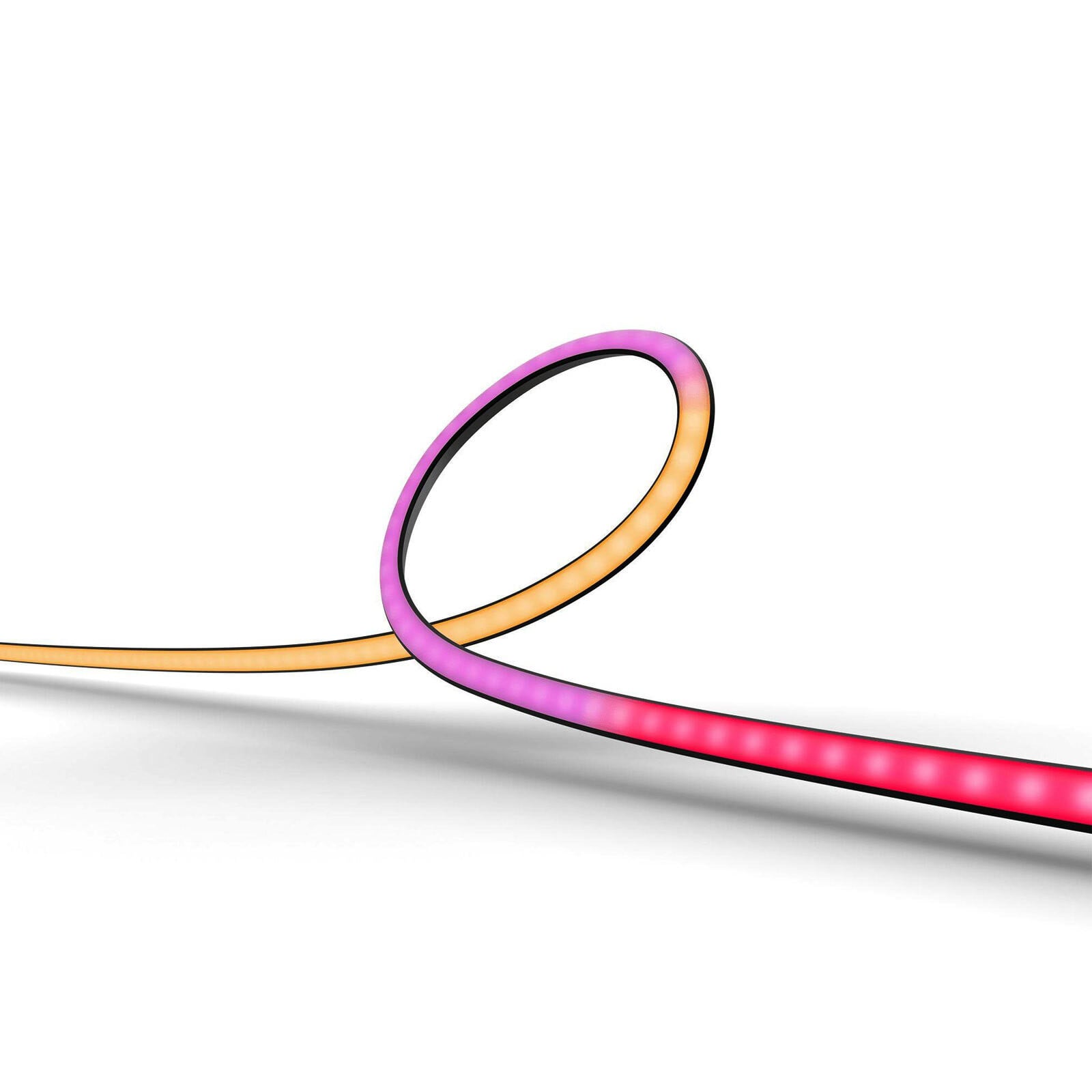 Philips Hue Play Gradient Lightstrip voor TV, Slimme RGB LED-achtergrondverlichting, Bluetooth/Zigbee, Zwart, 2200 K