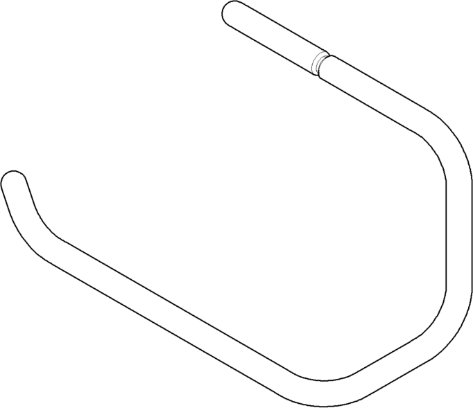 Dornbracht Bügel Papierhalter - 081870501-06 platin matt