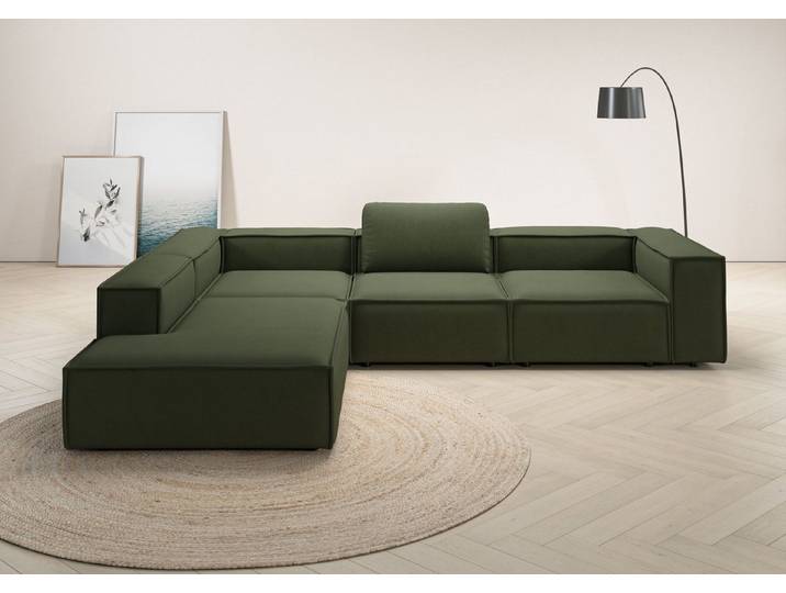 Home affaire Ecksofa Watertown luxuriöses Design & erstklassige Qualität, Japandi Design, Breite 311 cm