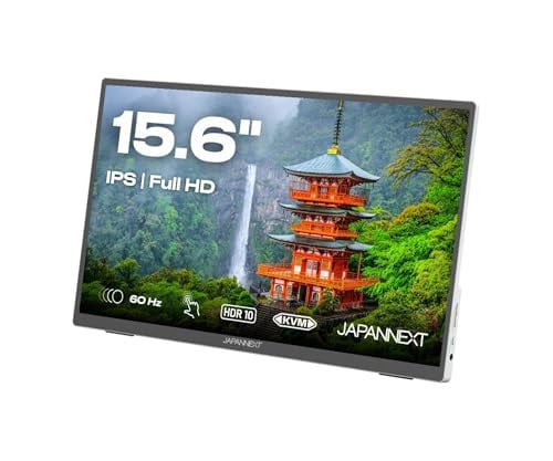 JAPANNEXT Draagbare Touchscreen Monitor 15.6 inch IPS Full HD HDMI/USB-C