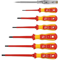 Wetec, Schraubenzieher, VDE-Schraubendrehersatz 2-K, 7-tlg. (Kreuzschlitz, Schlitz)