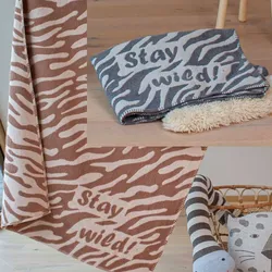 David Fussenegger Kinderdecke Finn 'stay wild' 100 x 130 cm (Farbe: Filz)