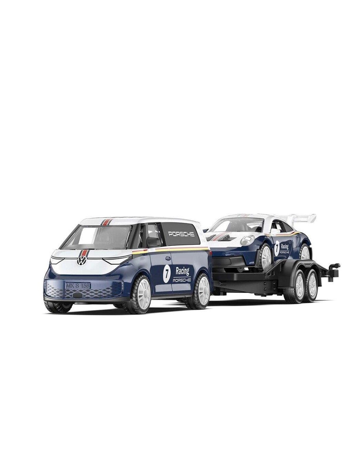 SIKU 1:50 VW ID. Buzz With Porsche 911 GT3 Rs