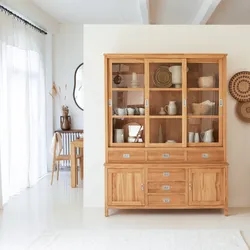 Geschirrschrank aus massivem Teakholz Coffee Tek 160 cm