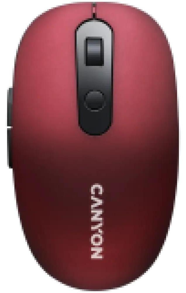 Canyon MW-9 Draadloze Optische Muis met Bluetooth en RF, 1600 DPI, Rood, Geschikt voor Rechtshandigen