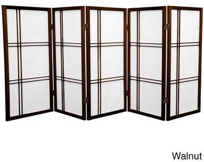 Red Lantern 3 ft. Short Double Cross Shoji Screen