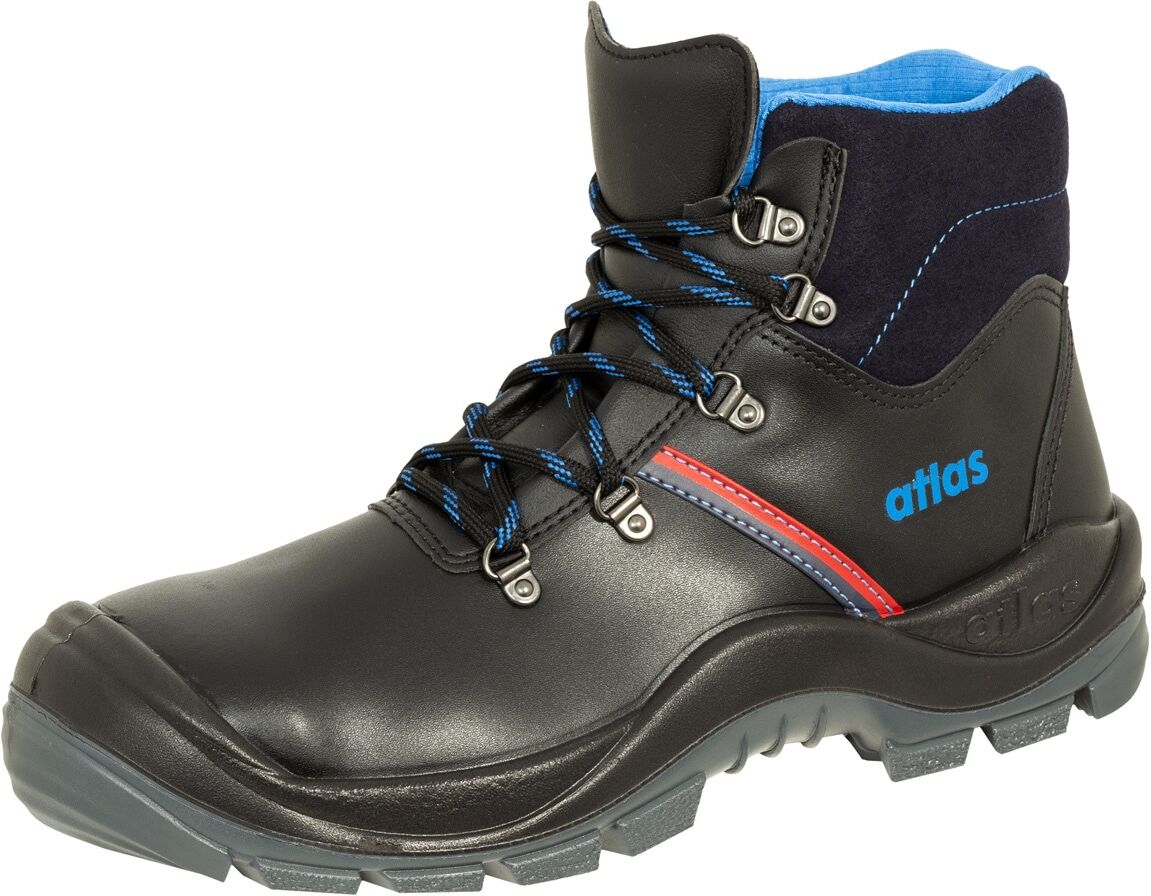 Sicherheitsschuh ATLAS SCHUHE "Anatomic Bau 500" Gr. 48, schwarz, 48, Obermaterial: 100% Rindsleder Leather cow., Schuhe