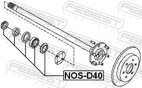 Febest Lager, Antriebswelle Nosd40 Für Nissan