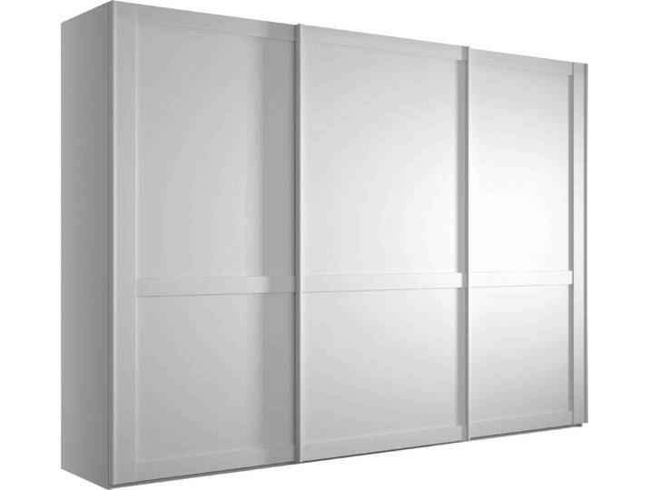 WIEMANN Schwebetürenschrank Göteborg Querriegel und Griffleisten im Korpusfarbton
