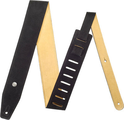 Dunlop BMF Suede Ebony Strap Schwarz