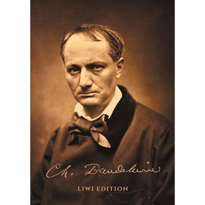 Notizbuch für Autorinnen und Autoren - schön gestaltet mit Leseband - A5 Hardcover liniert - 'Charles Baudelaire' - 100 Seiten 90g/m, Gebundene