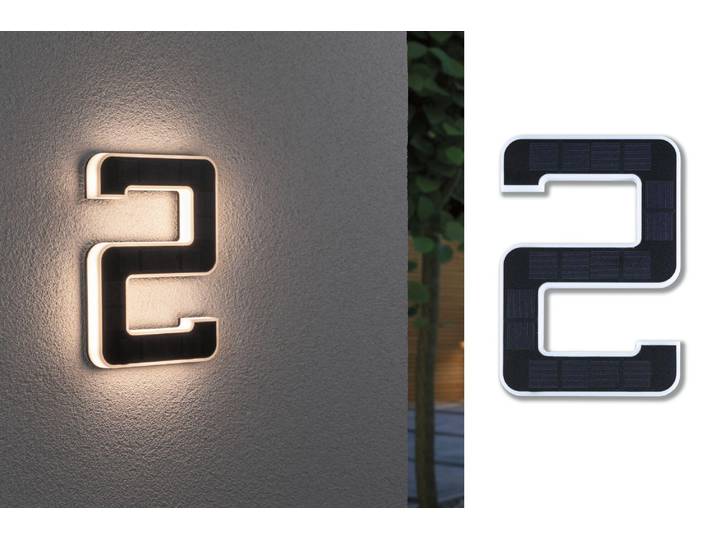 Paulmann Solar LED Hausnummernleuchte Nummer 2