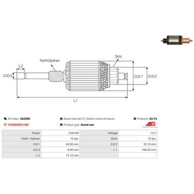 AS-PL Anker, Starter SA0090