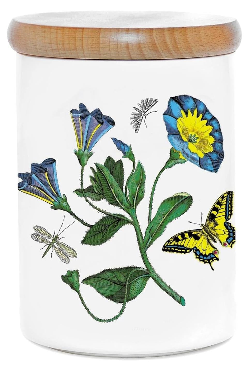 Dripio Luchtgedichte voorraadbus van keramiek met bloemenmotief, 680 ml