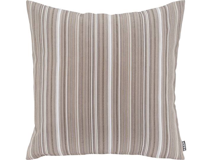 Dekokissen H.O.C.K. Yucatan Outdoor Kissen , beige (beige, creme, gestreift), B:50cm H:10cm L:50cm, Polyacryl (dralon), Dekokissen_Sitzkissen_Kissenhüllen, Dekokissen, mit bunten Streifen, Wendekissenhülle mit Füllung, 1 Stück