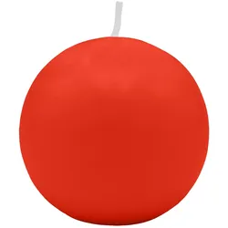 Kugelkerzen Paprika Rot Ø 120 mm, 4 Stück
