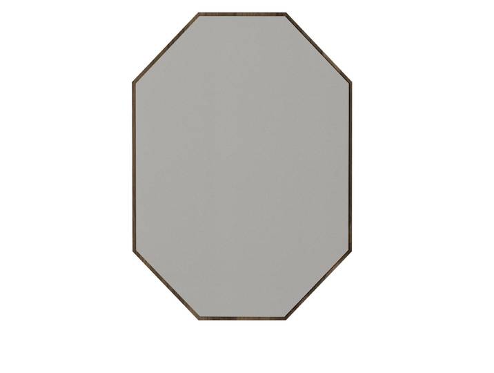 Miroir décoratif en bois Lost - 45 x 70 cm - Marron