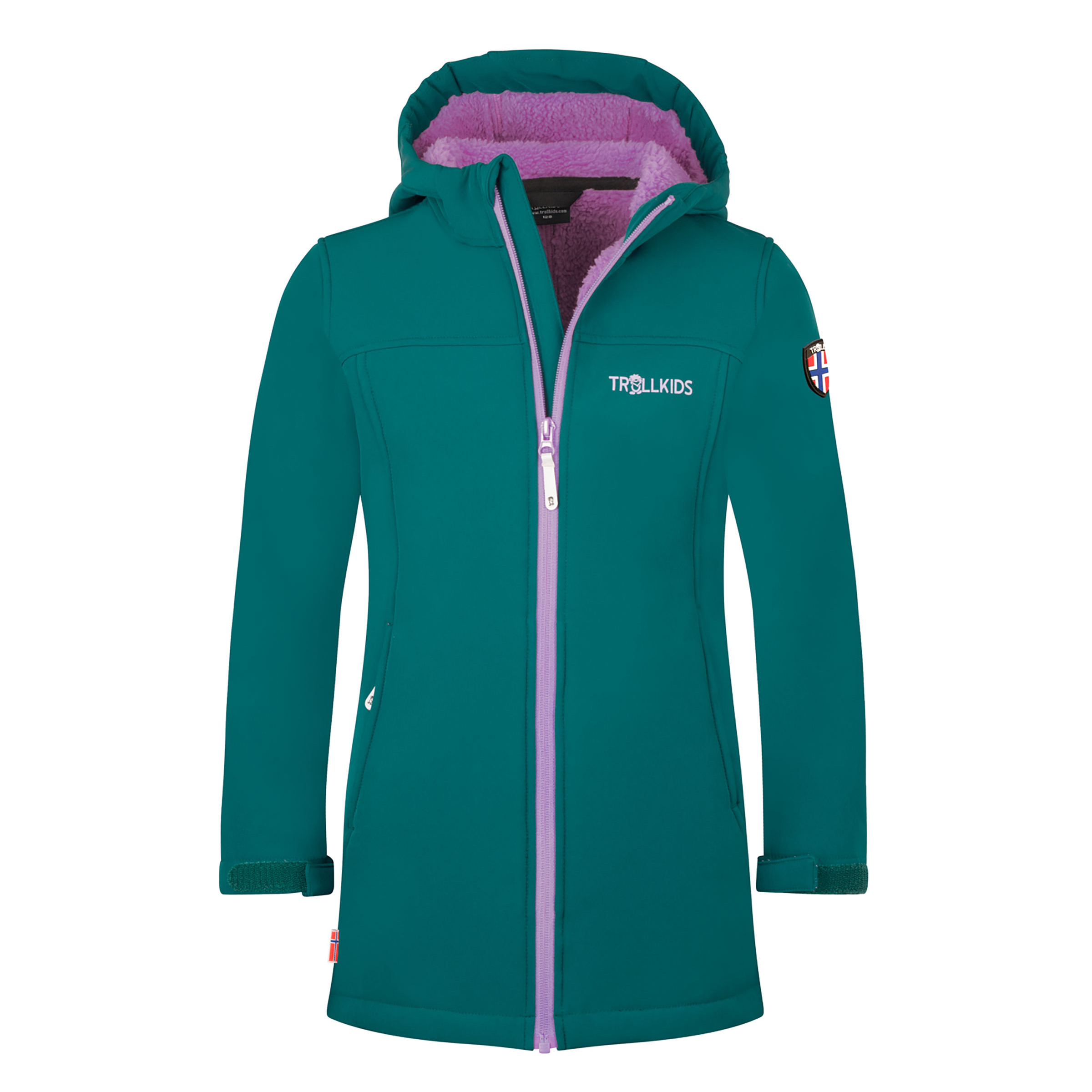 Trollkids Girls Kristiansand Mantel Kinder Winterjacke tuerkis Größe 152 Lifestyle Windabweisend Wasserabweisend