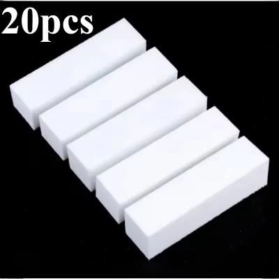 Inspired Finds Professional Nail Buffer And Polisher Blocks 5 10 15 20 Pieces Manicure And Pedicure Nail Art Tools 20pcs White