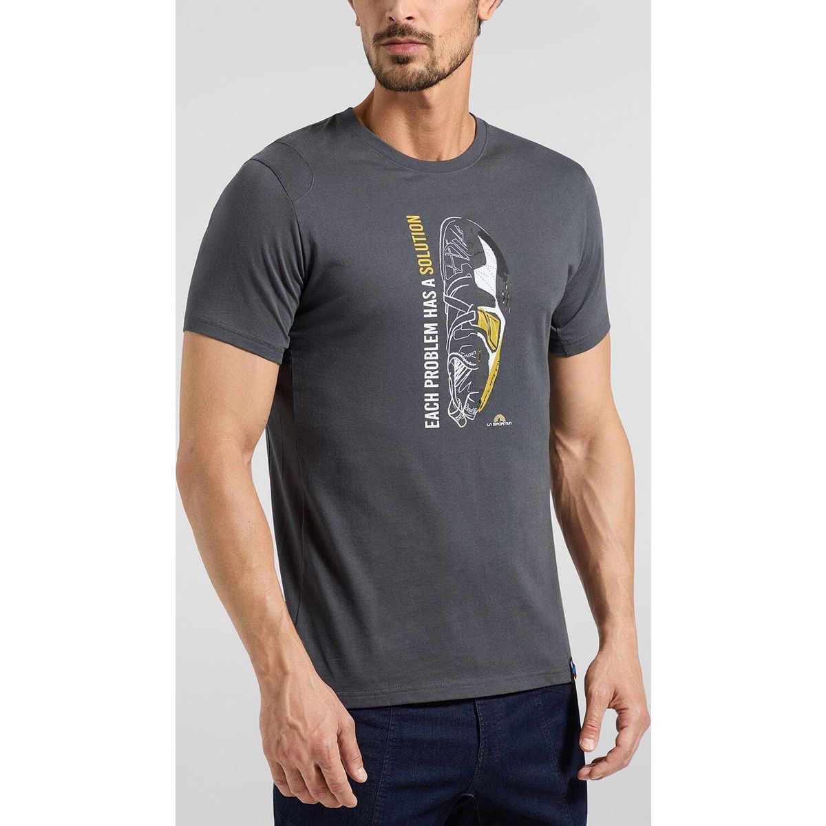 La Sportiva Solution T-shirt Men carbon/yellow (G00Y00) 2XL ZACT175G00Y002XL