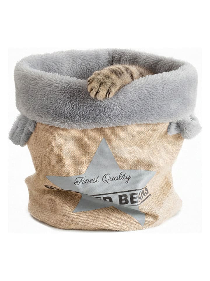 Ferribiella Kuschelsack in Beige/ Grau - (H)38 x Ø 29 cm - onesize