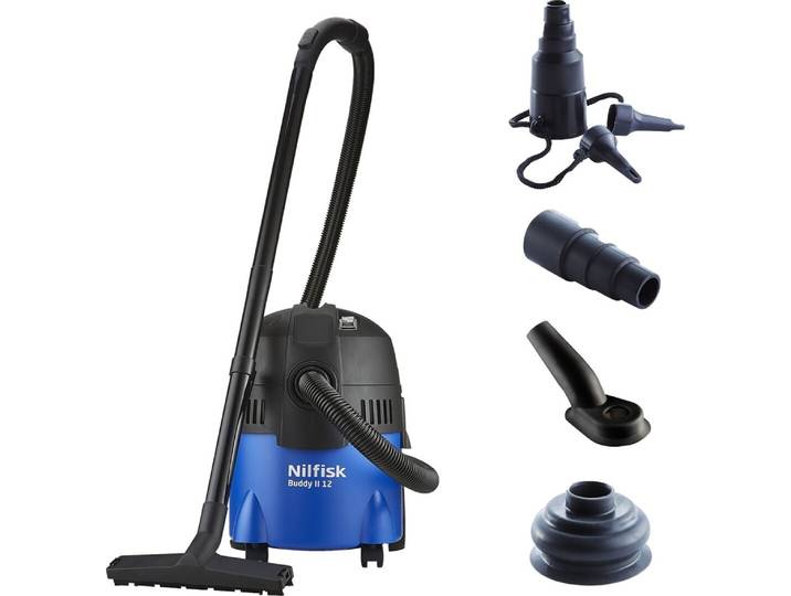 Aspirateur eau et poussières Nilfisk Buddy II 12 Home Edition noir\, bleu 12 l 1200 W