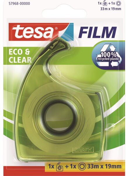 Tesa Eco&clear; Tape, 19mm X 33m, Inkl. Dispenser