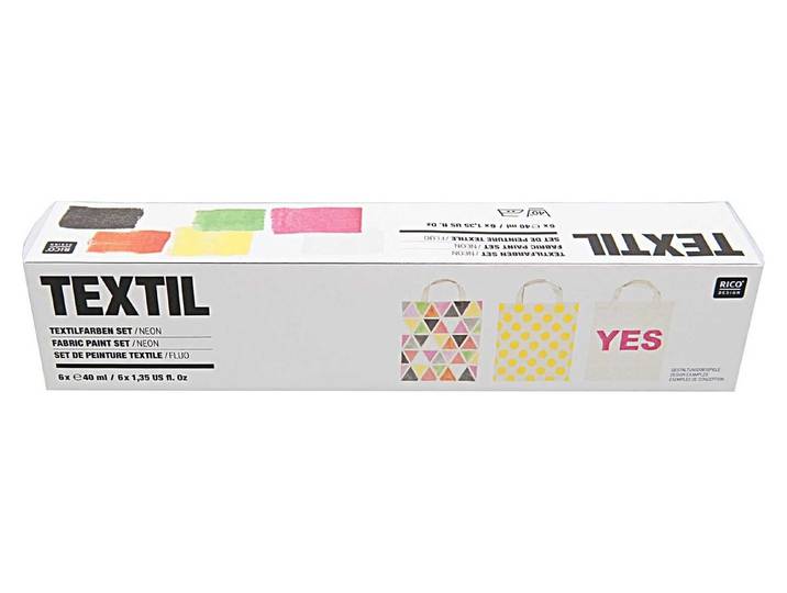 Rico Design Textilfarbset Neon