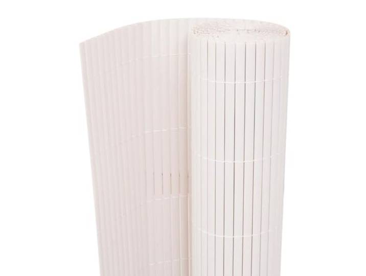 vidaXL Clôture de jardin Blanc 150 x 300 cm PVC Fini mat élégant pour des vibes modernes\, Matériau résistant à la décoloration et étanche\,