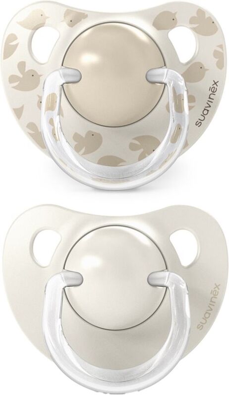 Suavinex Birdies Anatomical Silicone 6-18m tétine Cream 2 pcs