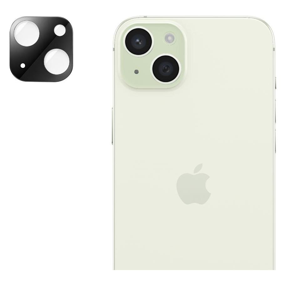 Techsuit - Full Camera Glass - iPhone 15 / iPhone 15 Plus - Black (Apple iPhone 15, Apple iPhone 15 Plus) (56343145)