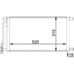 Kondensator Klimaanlage MAHLE AC 235 001S für BMW 3er X3
