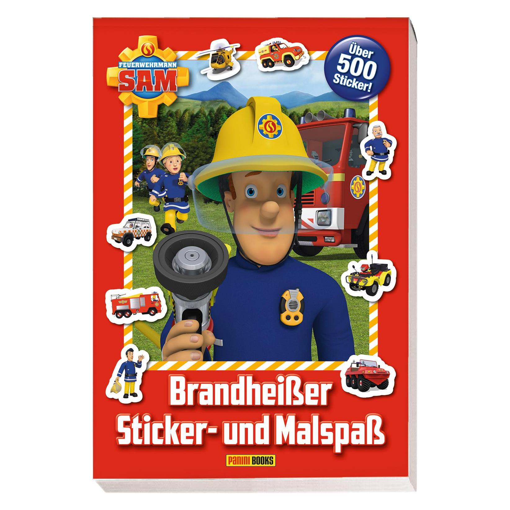 Panini Feuerwehrmann Sam: Brandheisser Sticker- und Malspass (500 Sticker) (25085025)