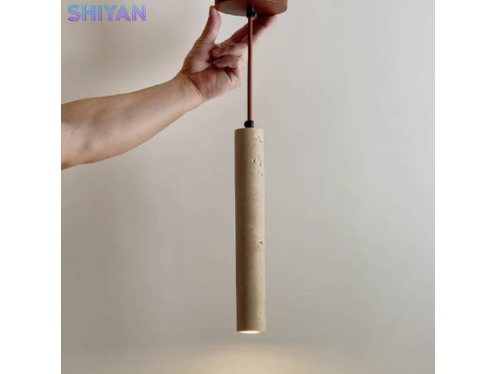 Style japonais suspension chambre chevet lustre Style nordique chez l'habitant crème LED 2 têtes suspension