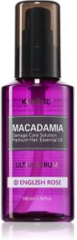 KUNDAL Macadamia Ultra Serum English Rose sérum em óleo regenerador para cabelo danificado 100 ml. Macadamia Ultra Serum English Rose