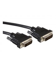 ROTRONIC-SECOMP Roline DVI-Kabel Dual Link DVI-D M bis M 15 m Daumenschrauben Schwarz (11.04.5598)