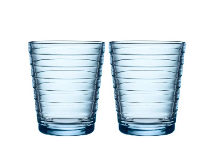Iittala - Aino Aalto Glasbecher 22 cl, aqua (2er-Set)