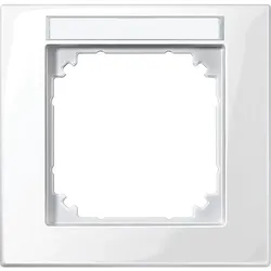 Merten M-PLAN-Rahmen 1f. pws/gl beschriftbar 514119