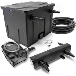 SunSun, Brunnen + Gartenteich, CBF-350 CUV-224 24W SET NEO8000 Pumpe Schlauch Teichfilterset