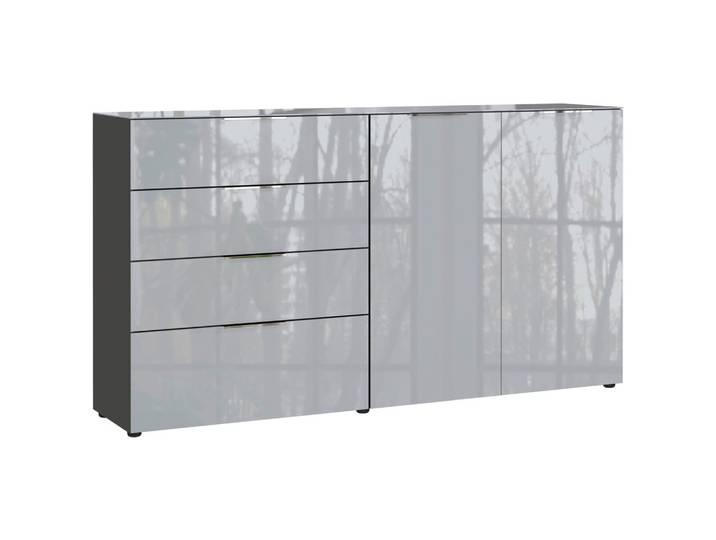 Sideboard Oakland in Grau/Graphitfarben
