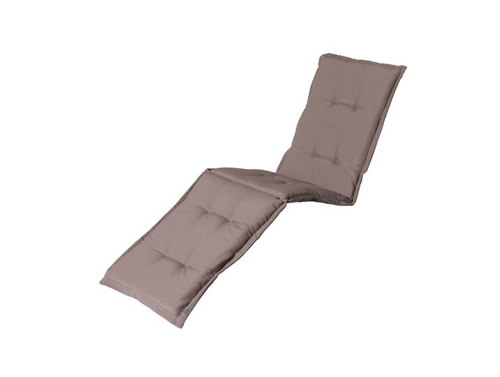 Liegen-Auflage, weiche und komfortable Polsterauflage, taupe, 200 x 65 cm