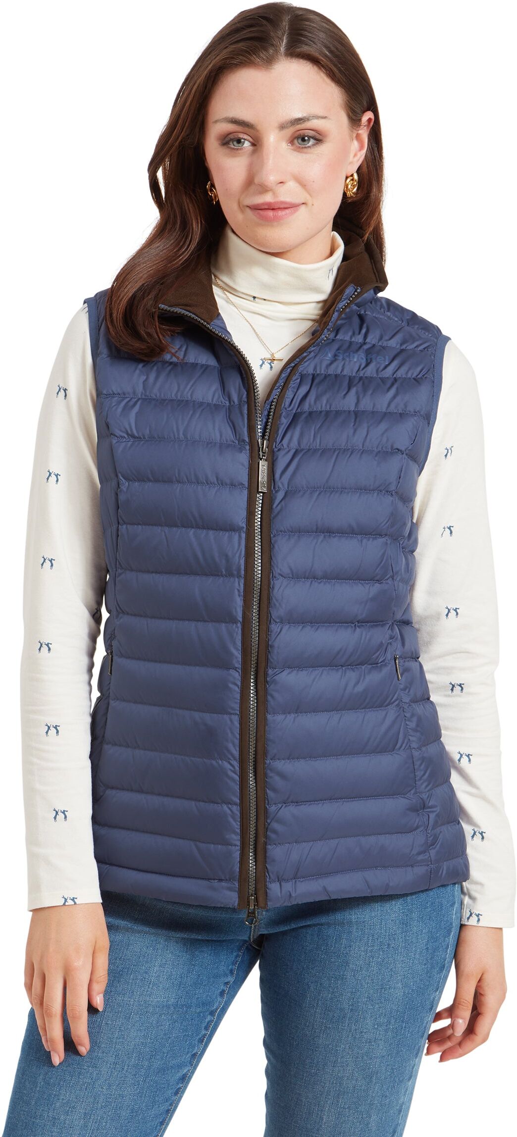 Schöffel Country Launde Down Gilet - Blue - Size UK12 - Women