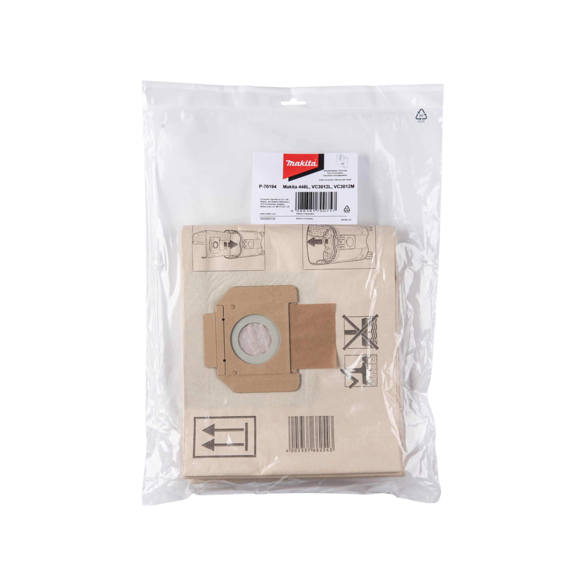 Makita Filtersack L P-70194 (VE5))